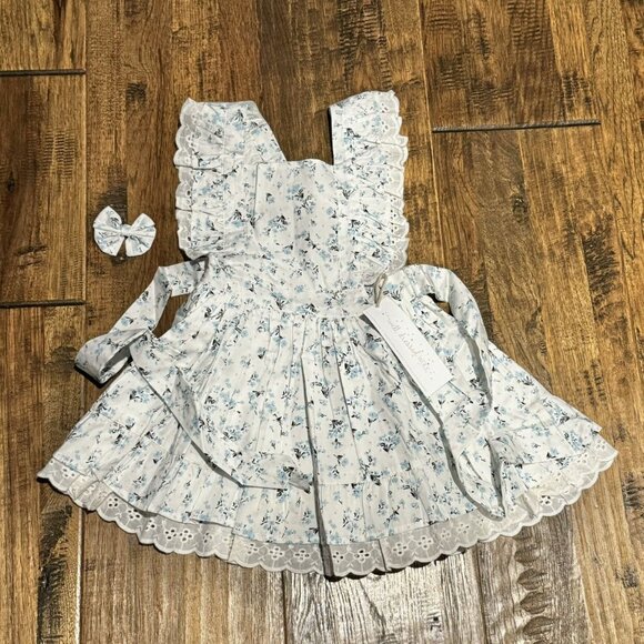 NWT Well Dressed Wolf Blue Floral Naomi Set Sz 6 - Picture 2 of 9